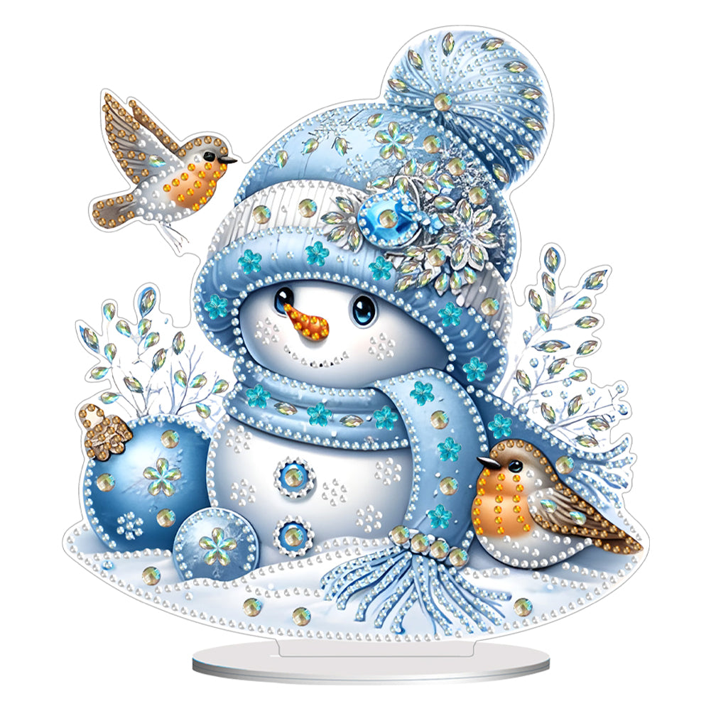 Christmas Snowman Diamond Painting Desktop Ornaments Kit Bedroom Table Decor