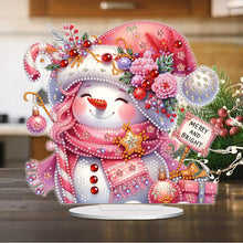 Load image into Gallery viewer, Christmas Snowman Diamond Painting Desktop Ornaments Kit Bedroom Table Decor
