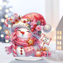 Load image into Gallery viewer, Christmas Snowman Diamond Painting Desktop Ornaments Kit Bedroom Table Decor
