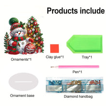 Load image into Gallery viewer, Christmas Snowman Diamond Painting Desktop Ornaments Kit Bedroom Table Decor
