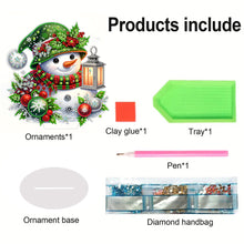 Load image into Gallery viewer, Christmas Snowman Diamond Painting Desktop Ornaments Kit Bedroom Table Decor
