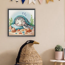 Load image into Gallery viewer, Diamond Painting - Partial Special Shaped - Sea turtle (30*30CM)
