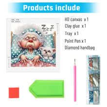 Load image into Gallery viewer, Diamond Painting - Partial Special Shaped - Cute old lady (30*30CM)
