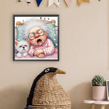 Load image into Gallery viewer, Diamond Painting - Partial Special Shaped - Cute old lady (30*30CM)
