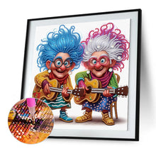 Load image into Gallery viewer, Diamond Painting - Partial Special Shaped - Funny old lady (30*30CM)
