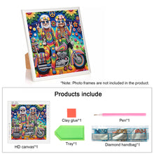 Load image into Gallery viewer, Diamond Painting - Partial Special Shaped - Funny old lady (30*30CM)
