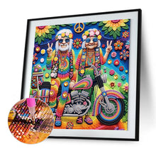 Load image into Gallery viewer, Diamond Painting - Partial Special Shaped - Funny old lady (30*30CM)
