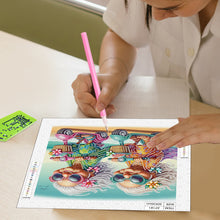 Load image into Gallery viewer, Diamond Painting - Partial Special Shaped - Funny old lady (30*30CM)
