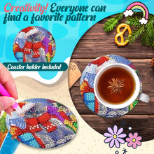 Load image into Gallery viewer, 8Pcs Wooden Christmas Animal Diamond Painting Coasters with Holder Gift for Mom
