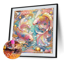 Load image into Gallery viewer, Diamond Painting - Partial Special Shaped - Fish (30*30CM)

