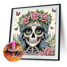 Load image into Gallery viewer, Diamond Painting - Partial Special Shaped - Halloween skeleton beauty (40*40CM)
