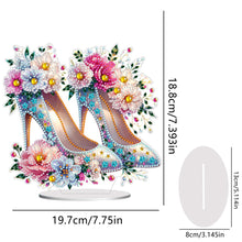 Load image into Gallery viewer, Flower High Heels Diamond Painting Desktop Ornaments Kit Bedroom Table Decor
