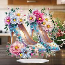 Load image into Gallery viewer, Flower High Heels Diamond Painting Desktop Ornaments Kit Bedroom Table Decor
