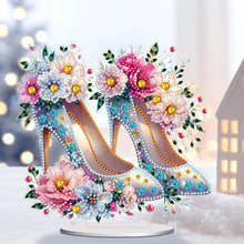 Load image into Gallery viewer, Flower High Heels Diamond Painting Desktop Ornaments Kit Bedroom Table Decor
