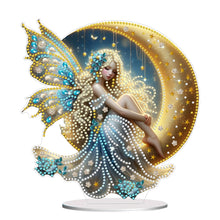 Load image into Gallery viewer, Acrylic Moon Fairy 5D DIY Diamond Art Tabletop Decorations for Home Office Decor
