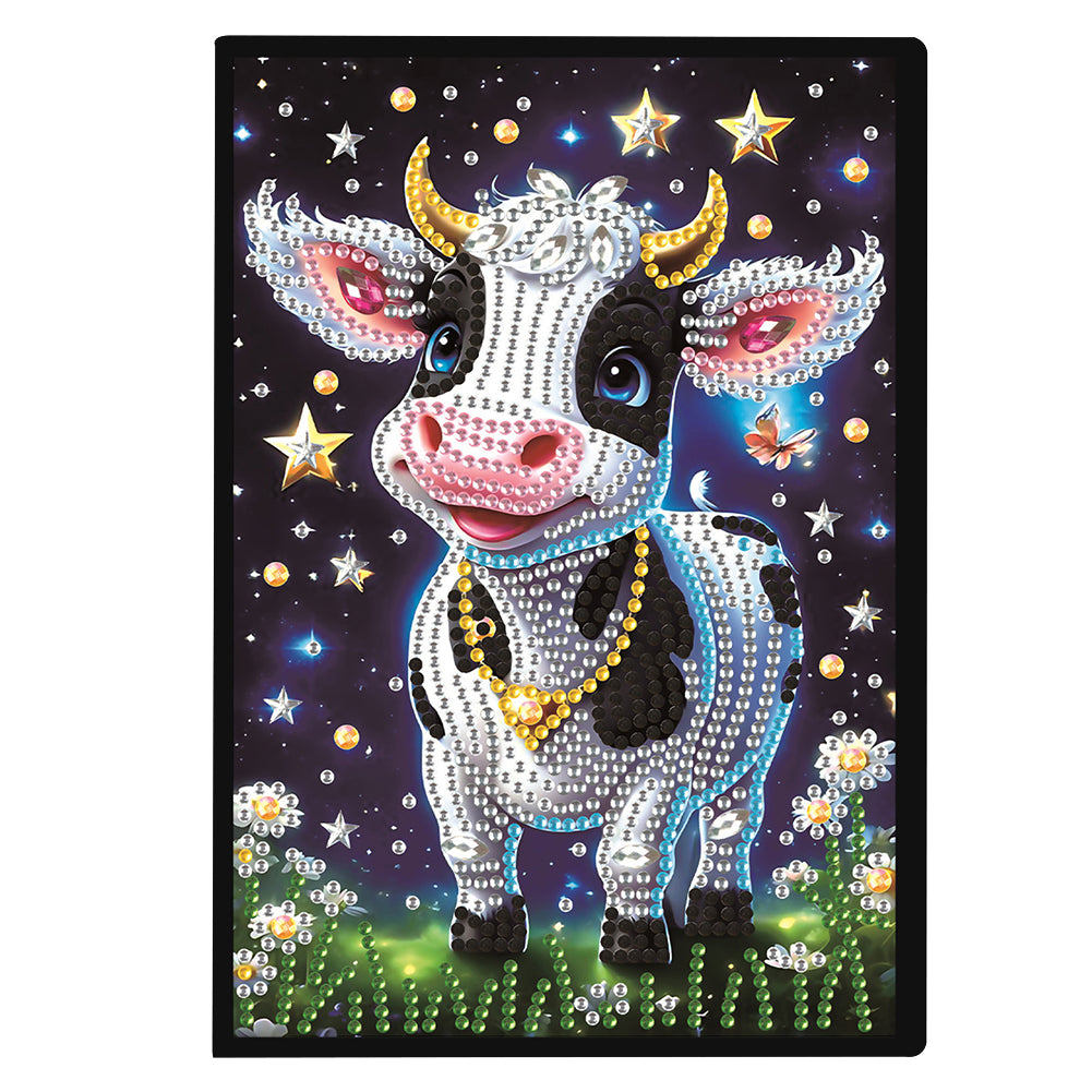 Cute Animal 5D Diamond Painting Notebook Diamond Art Dairy Book for Adults Kids