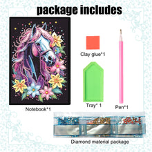 Load image into Gallery viewer, Cute Animal 5D Diamond Painting Notebook Diamond Art Dairy Book for Adults Kids
