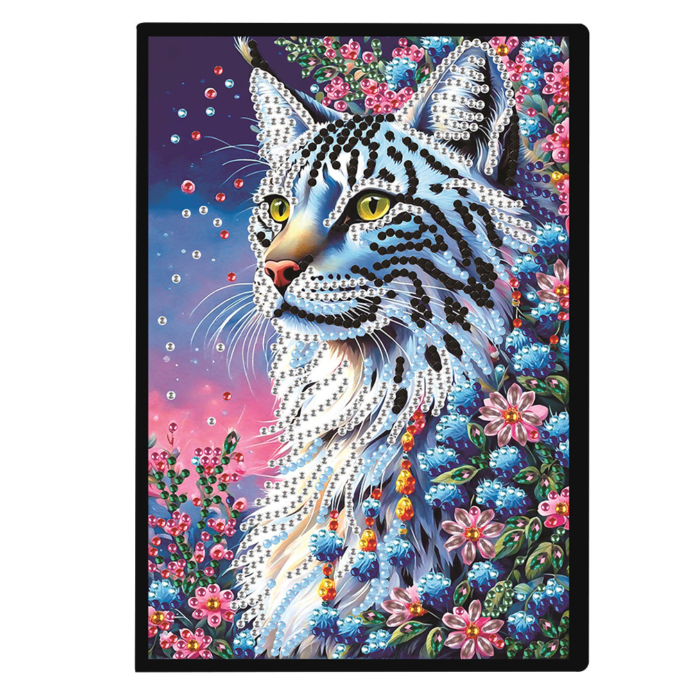 Cute Animal 5D Diamond Painting Notebook Diamond Art Dairy Book for Adults Kids