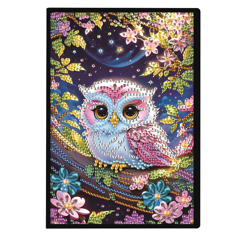 Cute Animal 5D Diamond Painting Notebook Diamond Art Dairy Book for Adults Kids