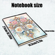 Load image into Gallery viewer, Flower Cross 5D Diamond Painting Notebook Diamond Art Dairy Book for Adults Kids
