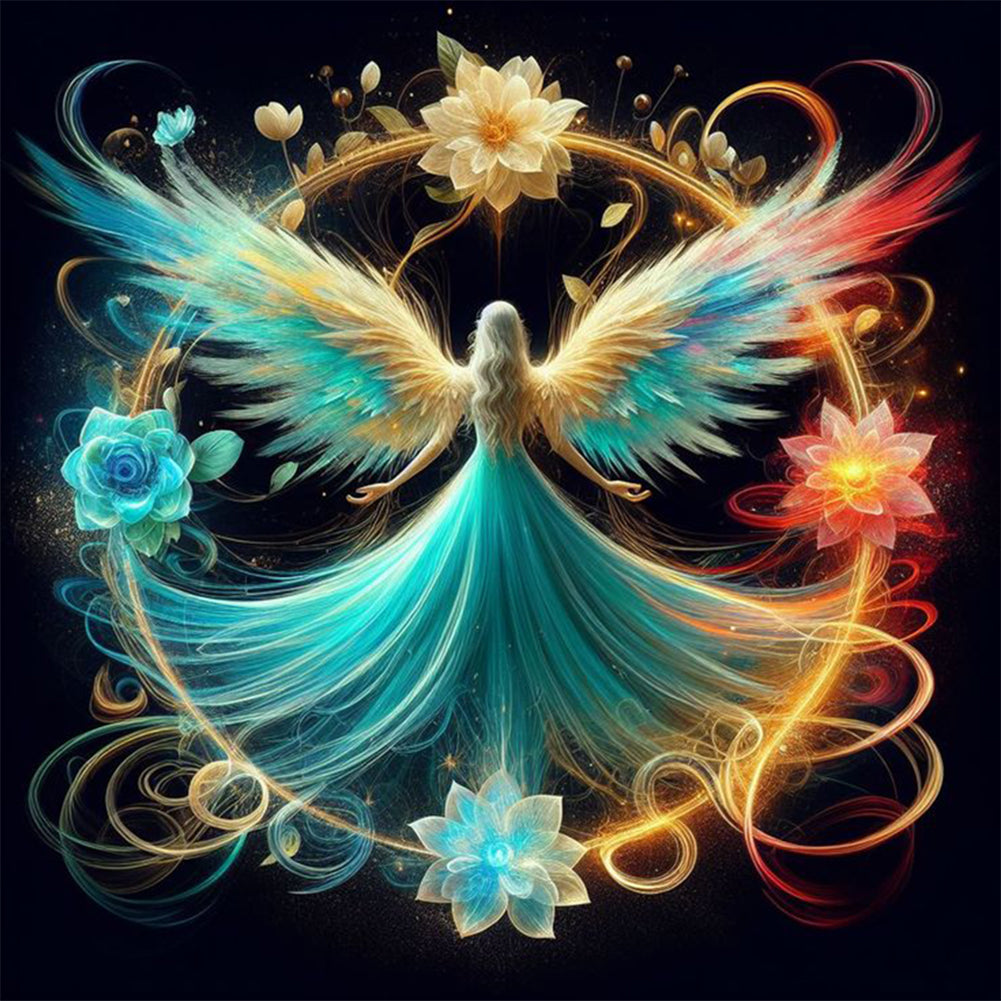 Diamond Painting - Full Round - Butterfly fairy (30*30CM)