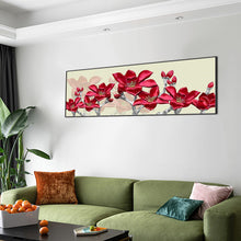 Load image into Gallery viewer, Diamond Painting - Full Round - Sheng Red flowers in bloom (80*30CM)
