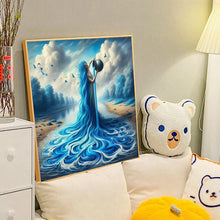 Load image into Gallery viewer, Diamond Painting - Full Round - Girl with long hair (40*40CM)
