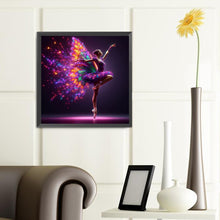 Load image into Gallery viewer, Diamond Painting - Full Round - Girl with butterfly ballet (40*40CM)
