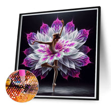 Load image into Gallery viewer, Diamond Painting - Full Round - Girl with flowers (40*40CM)
