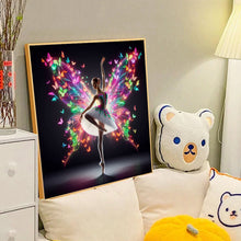Load image into Gallery viewer, Diamond Painting - Full Round - Girl with butterfly (40*40CM)
