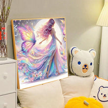 Load image into Gallery viewer, Diamond Painting - Full Round - Girl with butterfly and girl (40*40CM)
