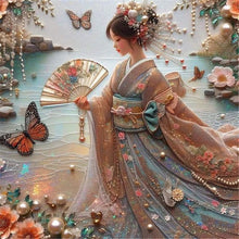 Load image into Gallery viewer, Diamond Painting - Full Round - Japanese beauty (40*40CM)
