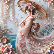 Load image into Gallery viewer, Diamond Painting - Full Round - Japanese beauty (40*40CM)
