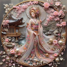 Load image into Gallery viewer, Diamond Painting - Full Round - Japanese beauty (40*40CM)
