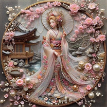 Load image into Gallery viewer, Diamond Painting - Full Round - Japanese beauty (40*40CM)
