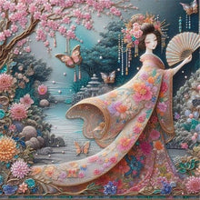 Load image into Gallery viewer, Diamond Painting - Full Round - Japanese beauty (40*40CM)
