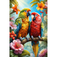 Load image into Gallery viewer, AB Diamond Painting - Full Square - Pair of parrots (40*60CM)
