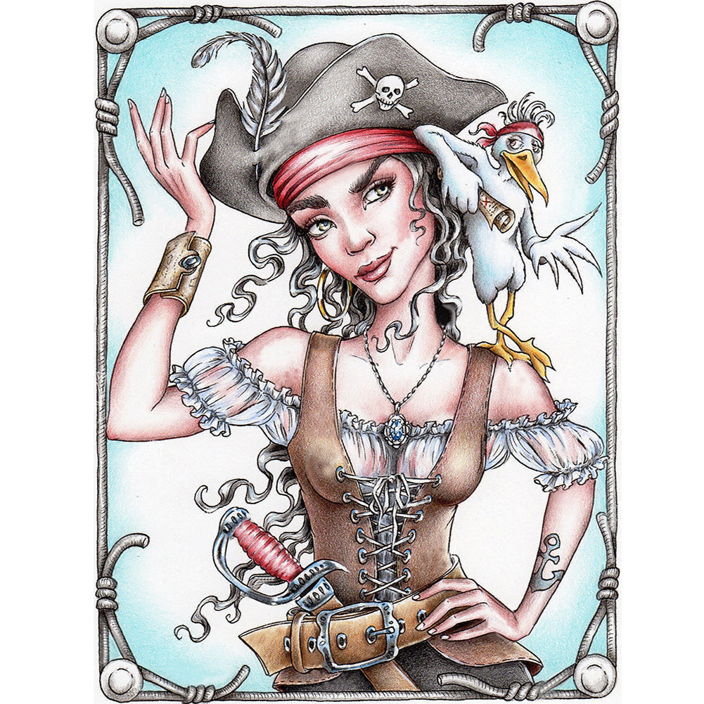 Diamond Painting - Full Round - Pirate Arabella (30*40CM)