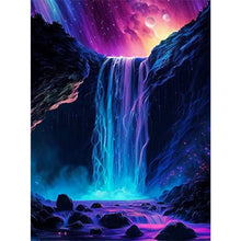 Load image into Gallery viewer, 6pcs Round Diamond Painting Set - Fluorescent waterfall (30*40CM)
