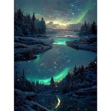 Load image into Gallery viewer, 6pcs Round Diamond Painting Set - Fluorescent waterfall (30*40CM)
