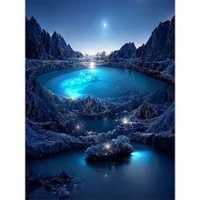 Load image into Gallery viewer, 6pcs Round Diamond Painting Set - Fluorescent waterfall (30*40CM)

