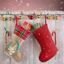 Load image into Gallery viewer, Linen Diamond Painting Xmas Stocking Decor 5D Rhinestone Xmas Socks for Kid Gift
