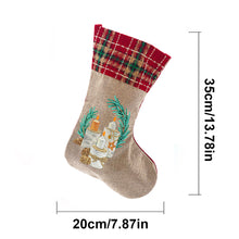 Load image into Gallery viewer, Linen Diamond Painting Xmas Stocking Decor 5D Rhinestone Xmas Socks for Kid Gift
