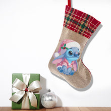 Load image into Gallery viewer, Linen Diamond Painting Xmas Stocking Decor 5D Rhinestone Xmas Socks for Kid Gift

