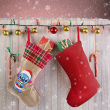 Load image into Gallery viewer, Linen Diamond Painting Xmas Stocking Decor 5D Rhinestone Xmas Socks for Kid Gift
