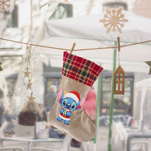 Load image into Gallery viewer, Linen Diamond Painting Xmas Stocking Decor 5D Rhinestone Xmas Socks for Kid Gift
