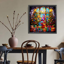 Load image into Gallery viewer, Diamond Painting - Full Round - Christmas glass style Christmas tree gift (40*40CM)
