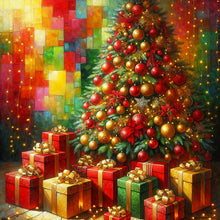 Load image into Gallery viewer, Diamond Painting - Full Round - Christmas Christmas tree gift (40*40CM)
