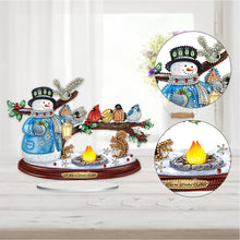 Load image into Gallery viewer, Acrylic Special Shaped Christmas Theme Desktop Diamond Art Kits for Home Office

