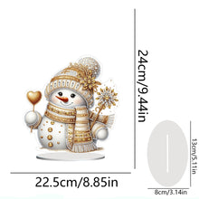 Load image into Gallery viewer, Acrylic Special Shaped Christmas Theme Desktop Diamond Art Kits for Home Office
